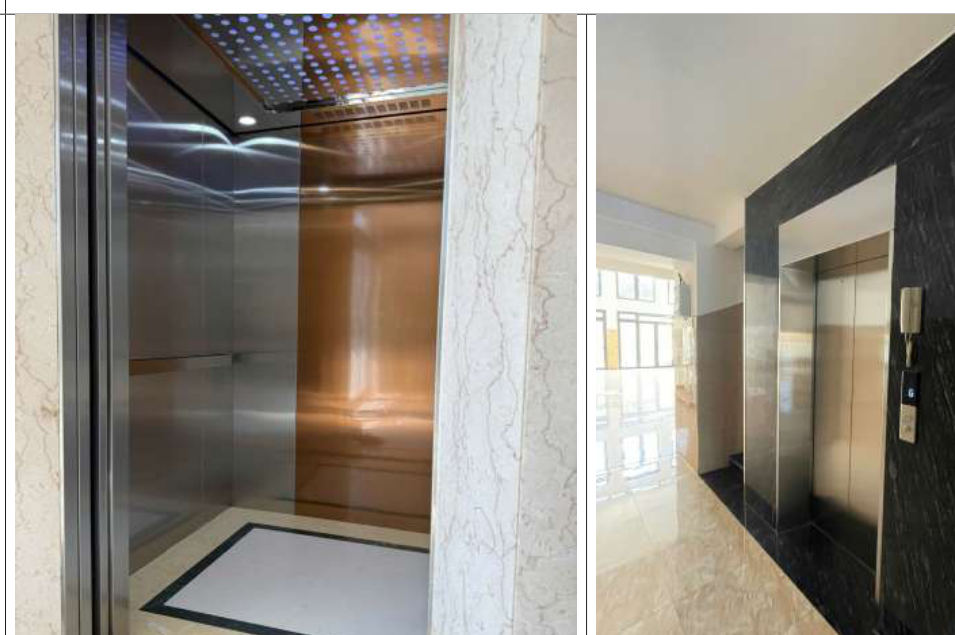 Cabin inox sọc nhuyễn vách sau xen kẽ inox màu
